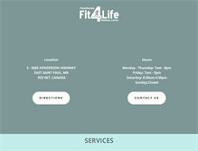Tablet Screenshot of fit4lifephysio.com
